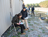 Forensic students working outside. Links to Gifts by Will